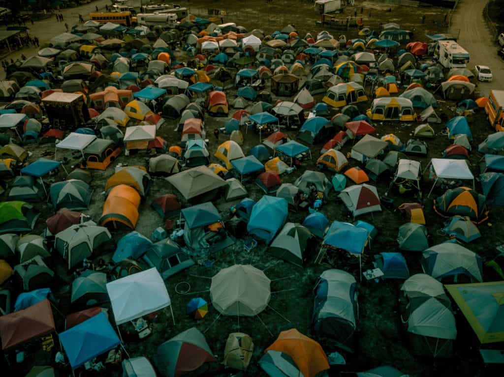 Festival camping gear on a budget